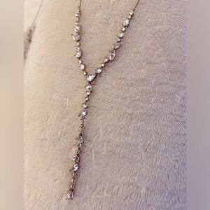Banana Republic Crystal Y Necklace